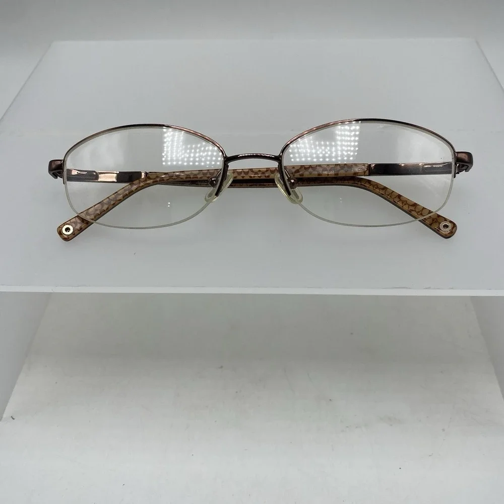 Coach Eyeglasses Sunglasses FRAMES ONLY Faye 53-18-140 Brown Tortoise 202
